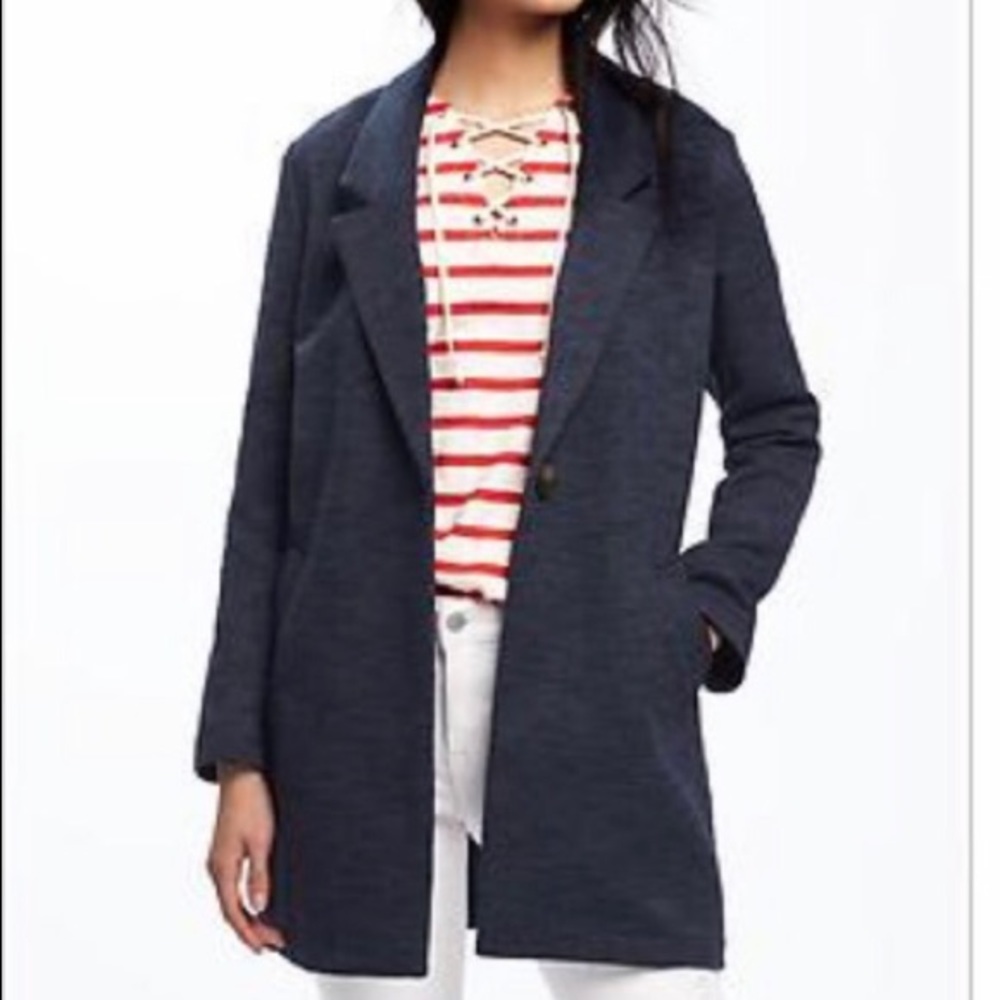Old Navy One Button Boyfriend Blazer